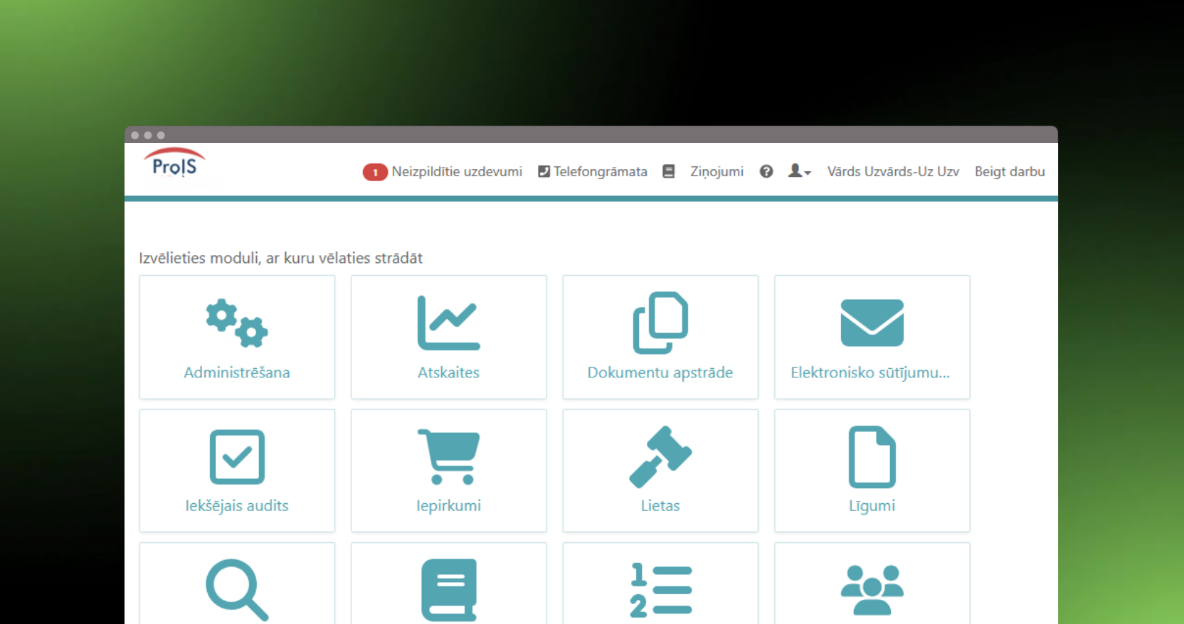 Dativa ProIS Applications Home Page