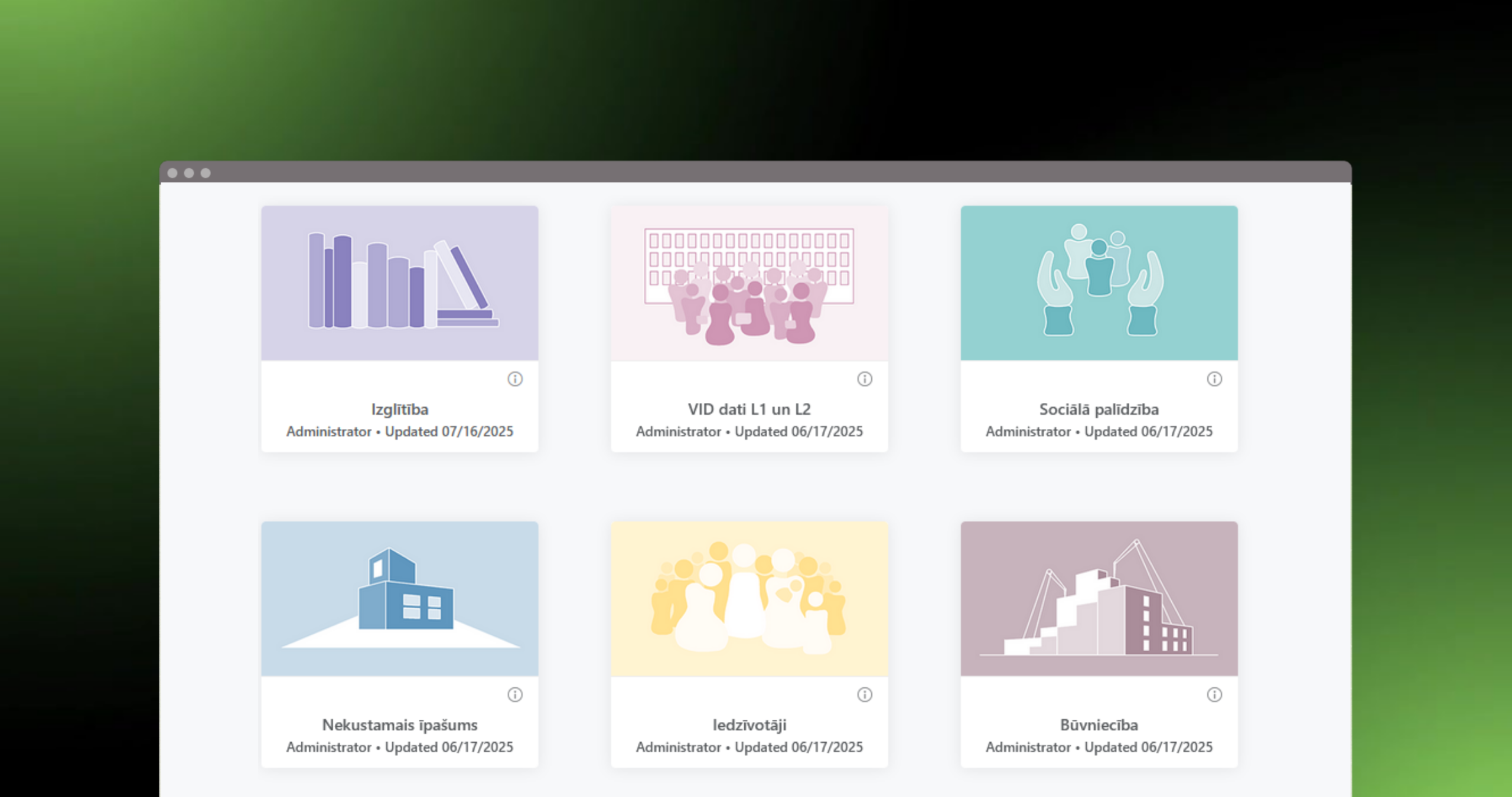 DAR application: Dative view